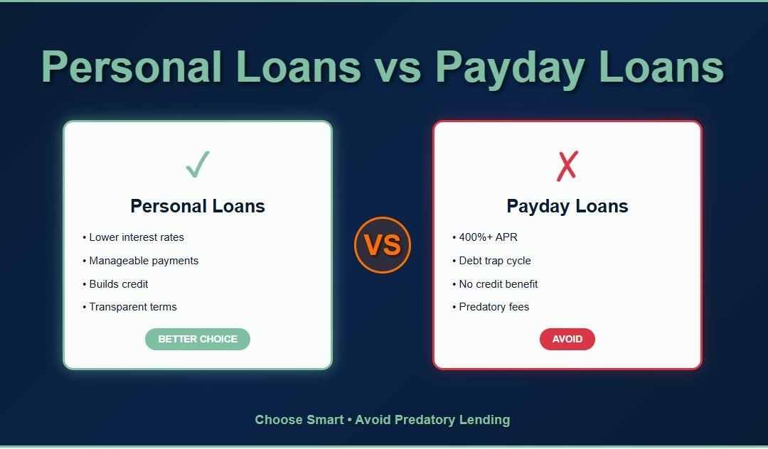 Personal Loans vs Payday Loans: Which Is Right for You?