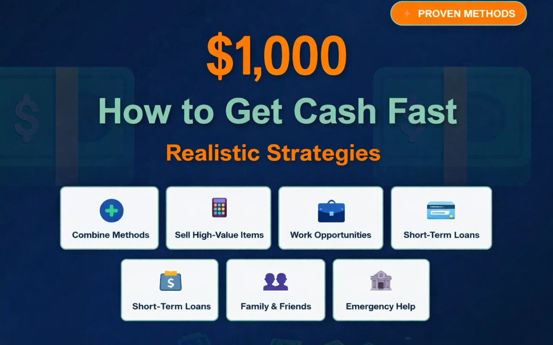 How to Get $1,000 Fast: Realistic Ways to Raise Emergency Cash Quickly